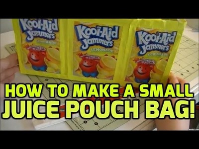 Tutorial: How to Make a Small Juice Pouch Bag! (: *No Sew*