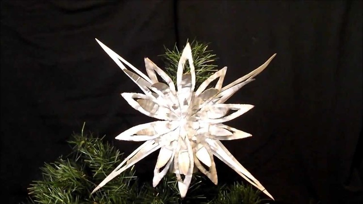 AMAZING CHRISTMAS ORNAMENTS MADE OF CARDBOARD # 23northern star tree topper