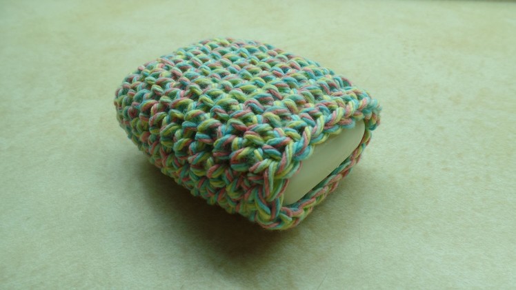 #Crochet Easy Cotton Soap Sock Washcloth #TUTORIAL