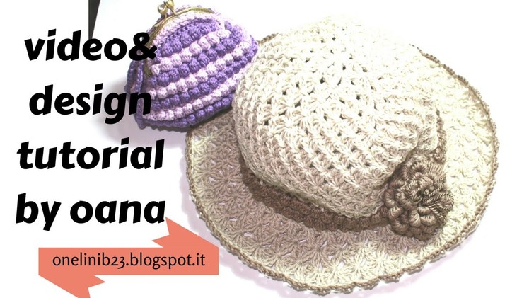 Crochet summer brim hat
