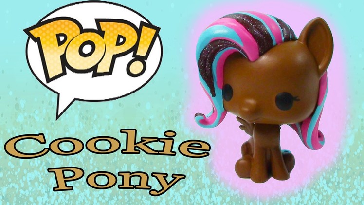 DIY Custom POP Vinyl My Little Pony MLP Fluttershy Painted Chocolate Cookie Glitter Toy Cookieswirlc