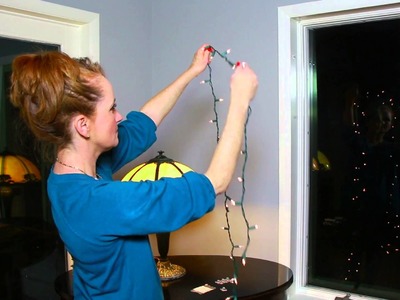 How to Attach Christmas Lights to the Inside of a Window : Christmas Flare Decorations