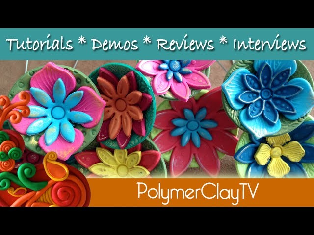 How to make a cute flower plant poker from polymer clay