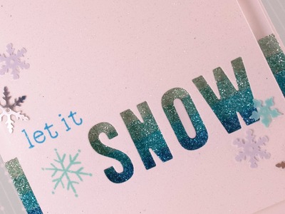 How to: Make a Negative die cut Holiday Card