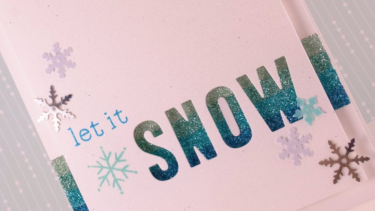 How to: Make a Negative die cut Holiday Card