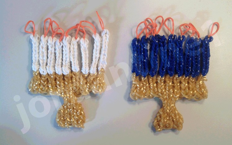 How To Make A Rainbow Loom Holiday Hanukkah Chanukah Menorah