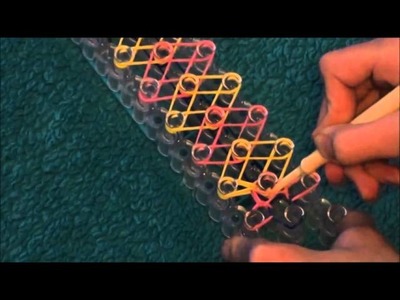 How to Make Diamond Ridge Rainbow Loom Bracelet