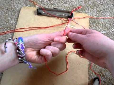 How to make the X Friendship Bracelet (pattern #23)Part 2