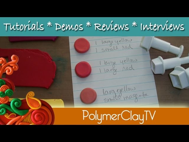 How to Save Custom Color Mix Recipes with polymer clay