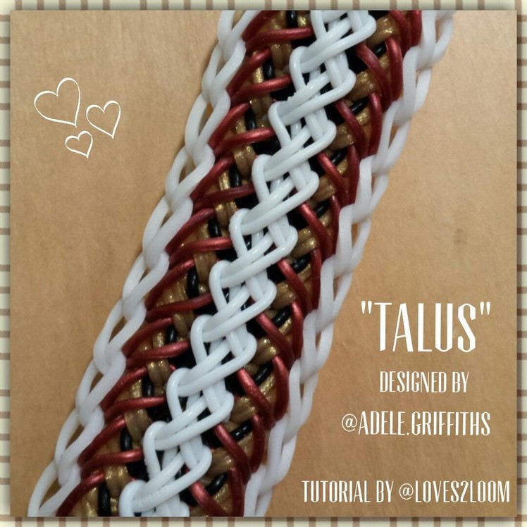 New "Talus" Rainbow Loom Bracelet.How To Tutorial