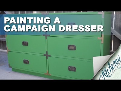 Painting a campaign dresser