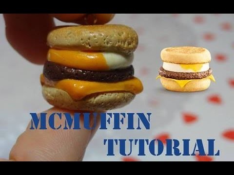 Polymer Clay McDonald's McMuffin Burger Tutorial