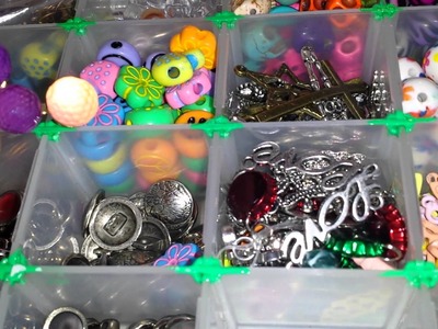 Rainbow loom charms and buttons and talk.