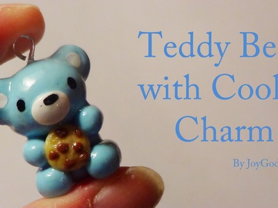 ♡ Teddy with a Cookie Charm ♡ - Polymer Clay {JoyGodwinArts} ❤