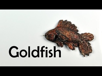 Antique goldfish charm - polymer clay TUTORIAL