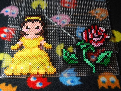 ~ Belle and Rose (beauty and the beast) ~ Perler Bead (Stop Motion)