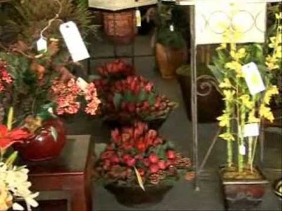 Bid em up and pot them away at the silk flower auction