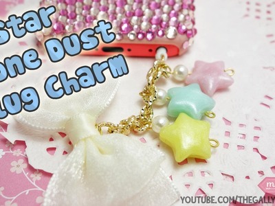 Cute Stars Dust Plug Charm Polymer Clay Tutorial - How To