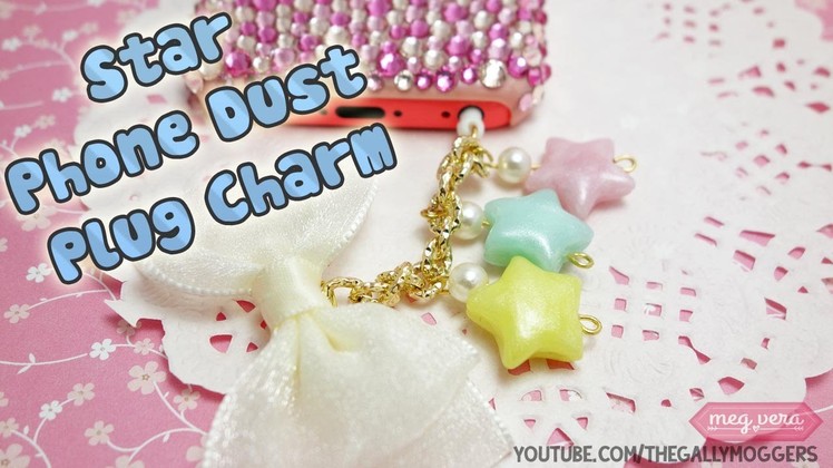 Cute Stars Dust Plug Charm Polymer Clay Tutorial - How To