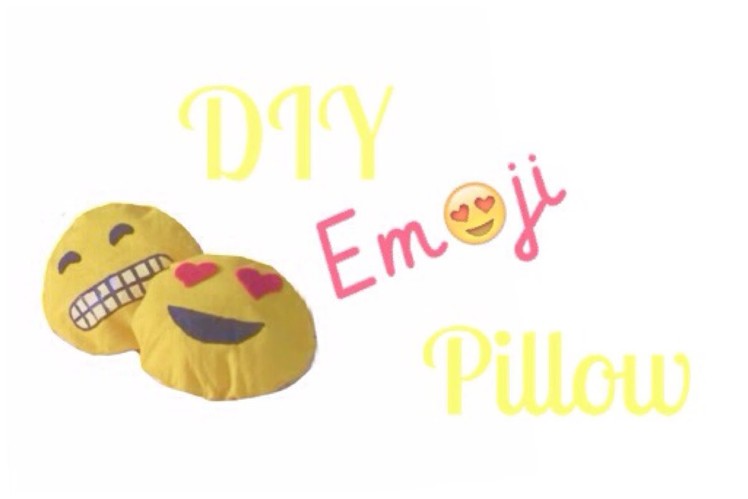 DIY Emoji Pillow (No-sew)