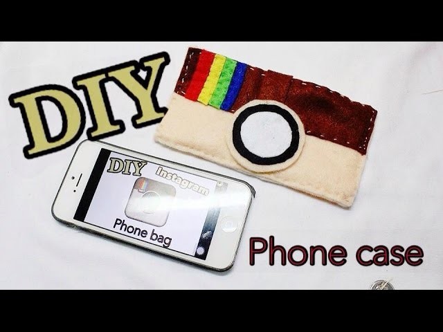 DIY felt Instagram phone case