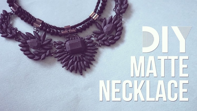 ✂ DIY Matte Spray Paint Necklace