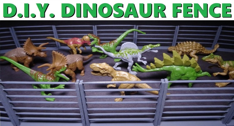 DIY Miniature Fence for Dinosaurs (or whatever) - How to craft mini wood fences