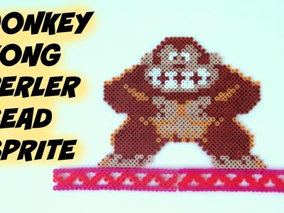 Donkey Kong Perler Bead Sprite