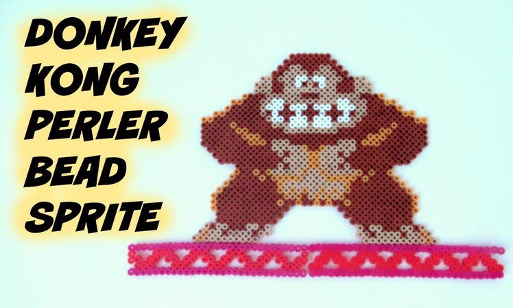 Donkey Kong Perler Bead Sprite