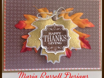 Fall-Thanksgiving Card-Stampin Up