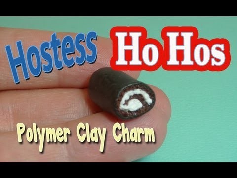 Hostess Ho Ho Polymer Clay Charm