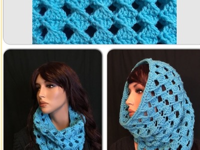 How to Crochet a Cowl. Neck Warmer Pattern #17│by ThePatterfamily
