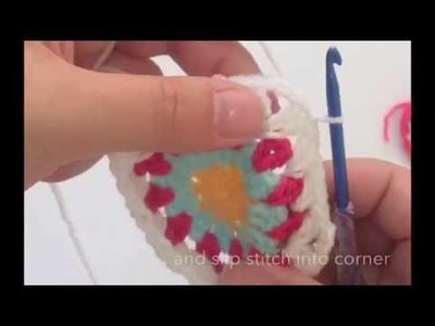 How to Crochet Sunburst Granny Square