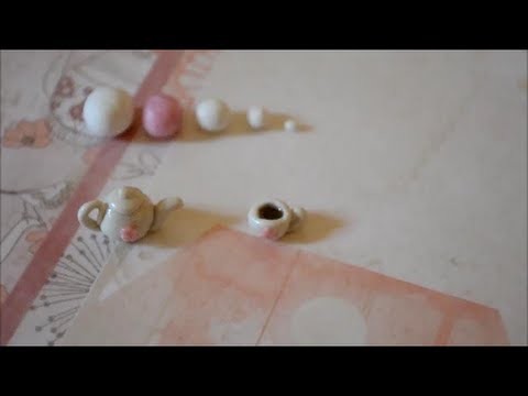 How to make a teacup and teapot out of polymer clay.