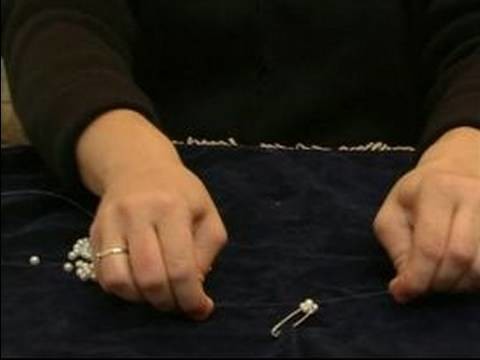 How to Make Beaded Necklaces : How to Thread Beads for a Pearl Necklace