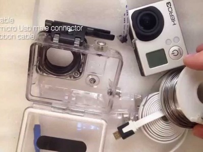 How to make GoPro external power cable without housing modification. Tutorial.