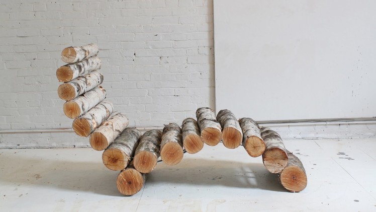 How to make log furniture: The Log Lounger