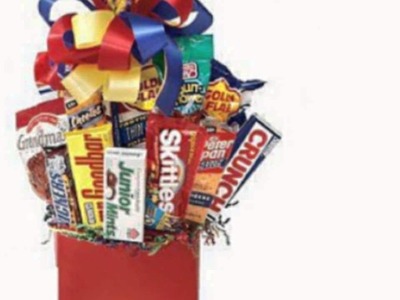 Junk Food Galore Gift Basket Idea