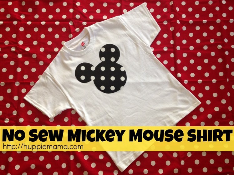 No Sew Mickey Mouse Shirt #disneyside