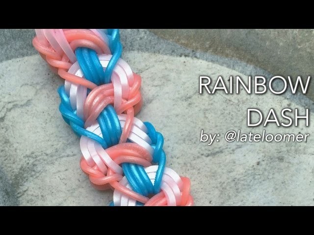 RAINBOW DASH Hook Only bracelet tutorial