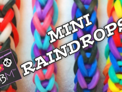 Rainbow Loom Bracelet - Mini Raindrops Fishtail on the Monster Tail