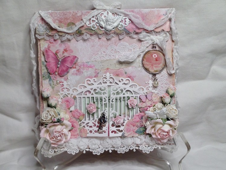 Shabby Chic Gate Cards - Lemon Craft House of Roses and Craft and You Design