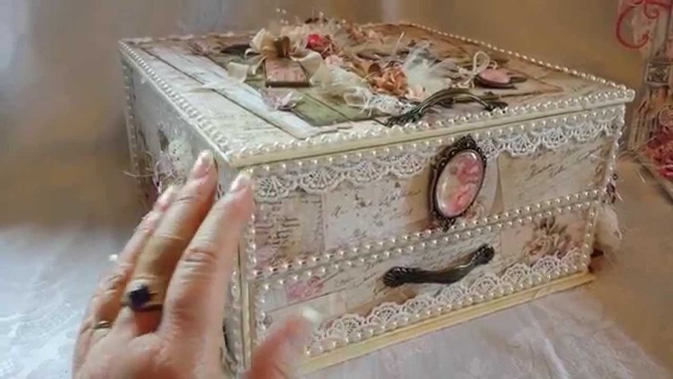 Shabby Vintage Altered Box for Craft Fantastic