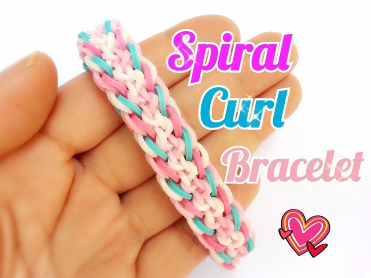 Spiral Curl Rainbow Loom Bracelet Tutorial ~ How To