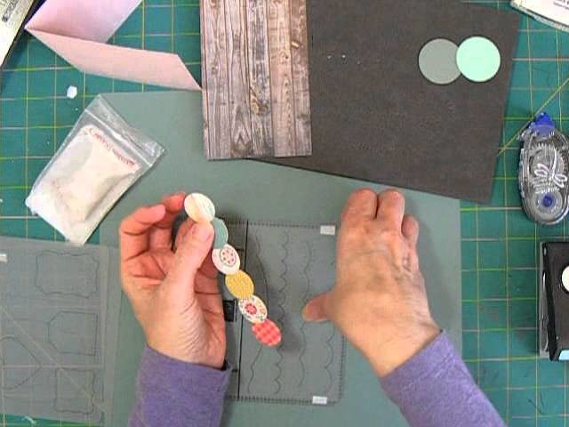 Using the Stampin' Up! Paper Piercing Pack to create a scallop border with a circle punch
