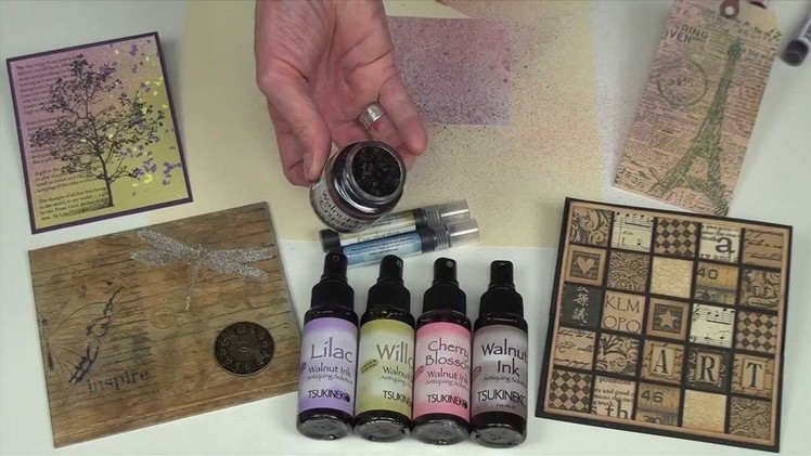Beautiful Aged Paper Effects with Walnut Ink by IMAGINE Crafts
