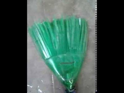 Broom Stick - Home made from pet bottle- Bottle craft-recycle