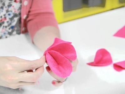 Craft corner: How to make a felt flower cushion