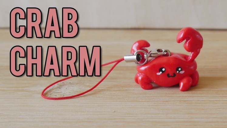 ★ Cute Crab Charm  (Polymer Clay Tutorial) ★