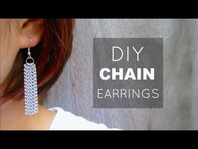 DIY Chain Fringe Earrings